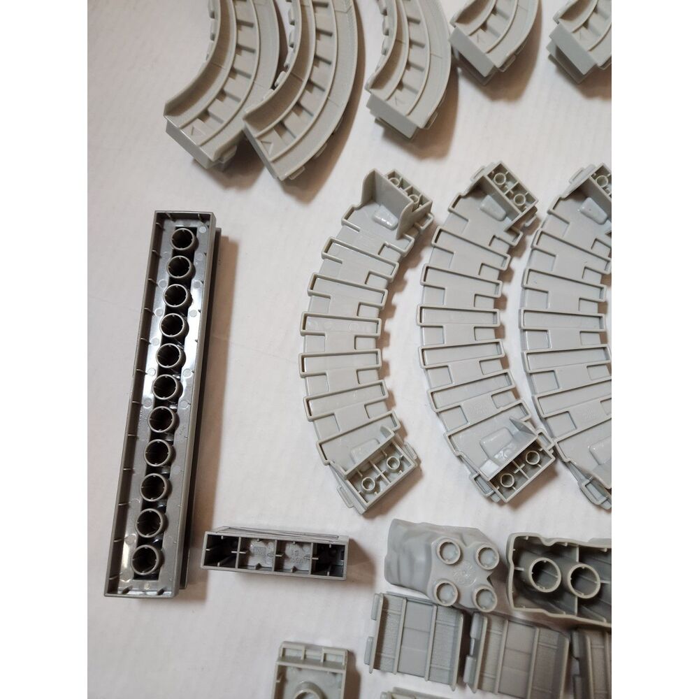 Mega Bloks Train Track Lot – Gray Rails + Extras - Picture 12 of 12